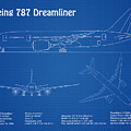 Boeing 787 Dreamliner - Airplane Blueprint. Drawing Plans Ad