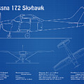 Cessna 172 Skyhawk - Airplane Blueprint Drawing Plans  ad